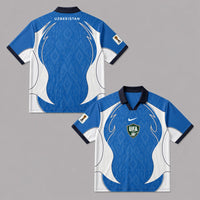 Uzbekistan World Cup 2026 Collar Soccer Jersey PVT01