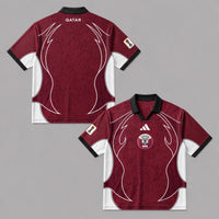 Qatar World Cup 2026 Collar Soccer Jersey PVT01