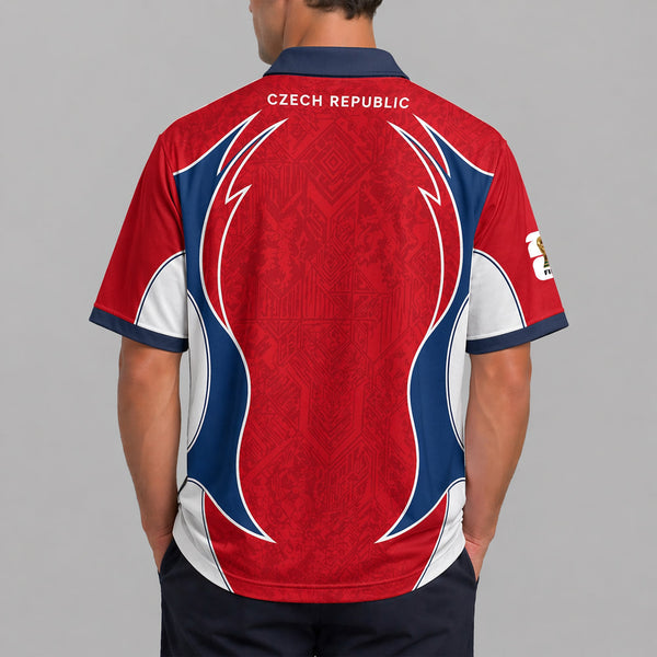 Czech Republic World Cup 2026 Collar Soccer Jersey PVT01