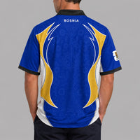 Bosnia and Herzegovina World Cup 2026 Collar Soccer Jersey PVT01