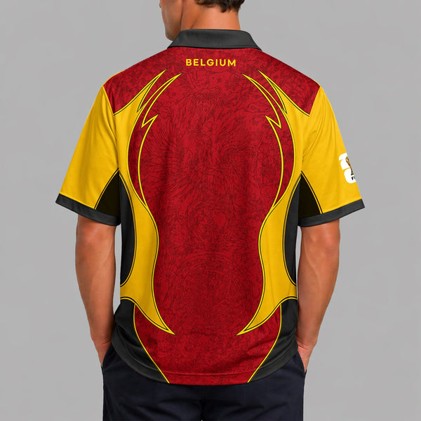 Belgium World Cup 2026 Collar Soccer Jersey PVT01