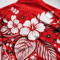 Tunisia World Cup 2026 Floral Hawaiian Shirt PVT02