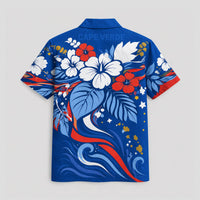 Cape Verde World Cup 2026 Floral Hawaiian Shirt PVT02