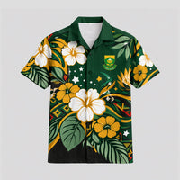 South Africa World Cup 2026 Floral Hawaiian Shirt PVT02