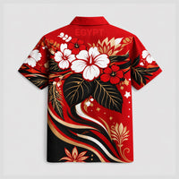 Egypt World Cup 2026 Floral Hawaiian Shirt PVT02