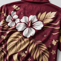 Qatar World Cup 2026 Floral Hawaiian Shirt PVT02