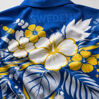 Sweden World Cup 2026 Floral Hawaiian Shirt PVT02