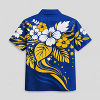 Bosnia and Herzegovina World Cup 2026 Floral Hawaiian Shirt PVT02