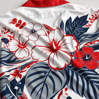 Croatia World Cup 2026 Floral Hawaiian Shirt PVT02