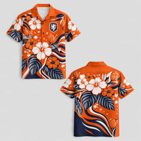 Netherlands World Cup 2026 Floral Hawaiian Shirt PVT02