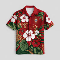 Portugal World Cup 2026 Floral Hawaiian Shirt PVT02
