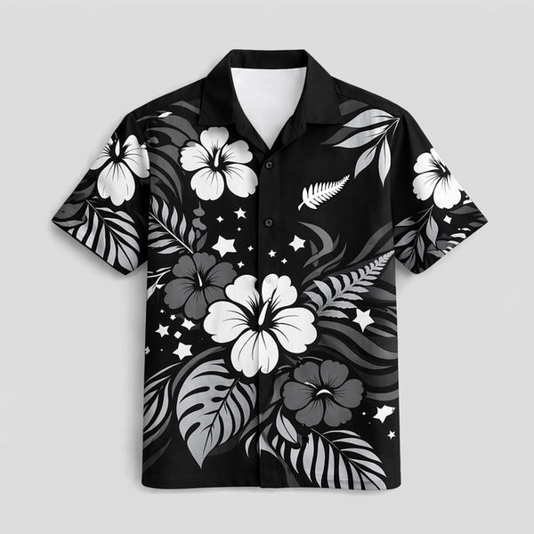 New Zealand World Cup 2026 Floral Hawaiian Shirt PVT02