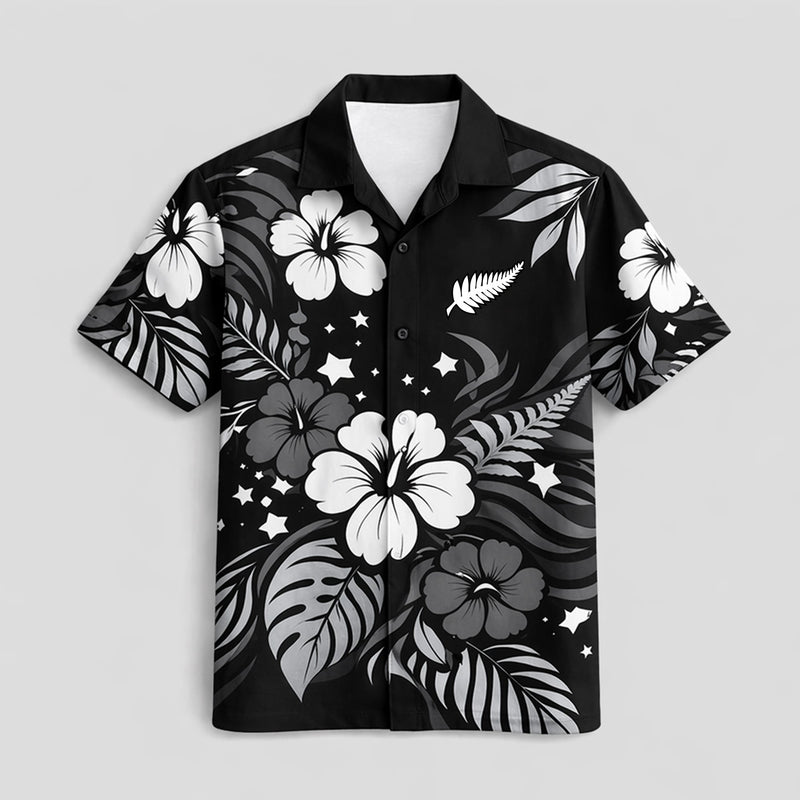 New Zealand World Cup 2026 Floral Hawaiian Shirt PVT02