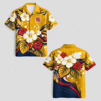 Colombia World Cup 2026 Floral Hawaiian Shirt PVT02