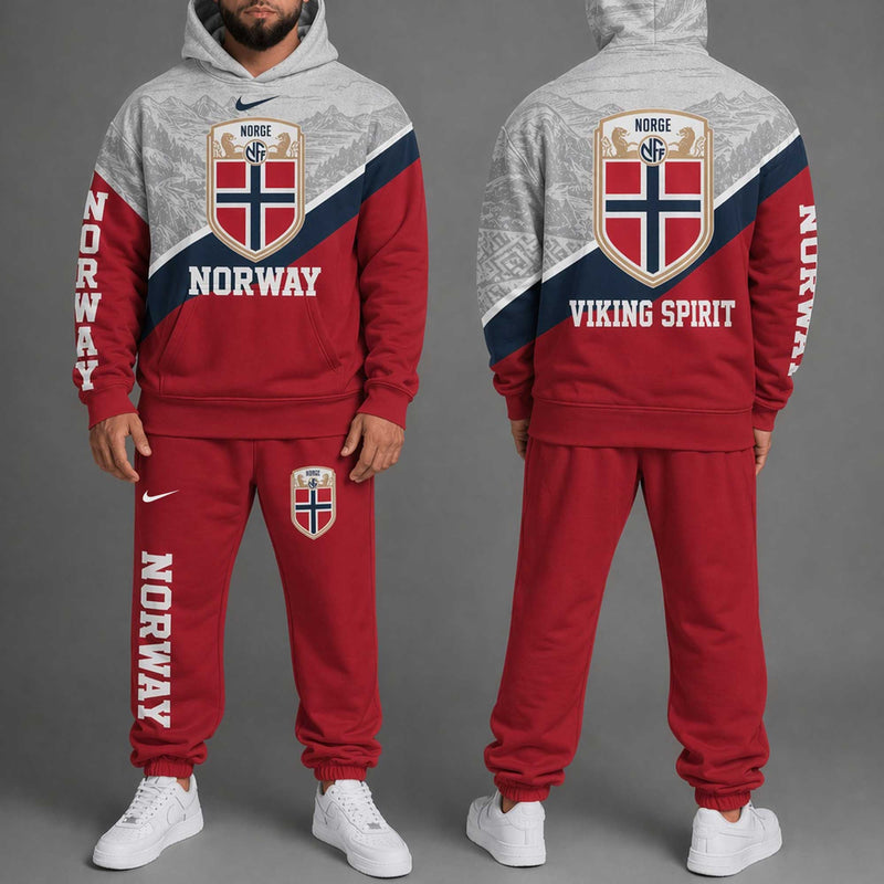 Norway World Cup 2026 Hoodie Jogger Set PL001