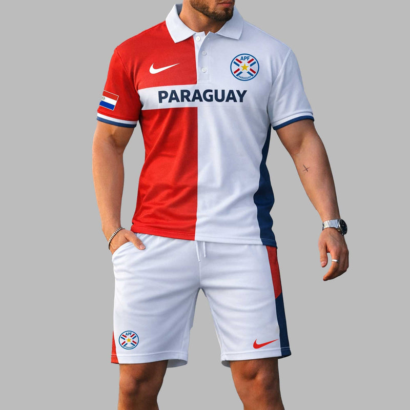Paraguay 2026 World Cup Polo Short Set PL004
