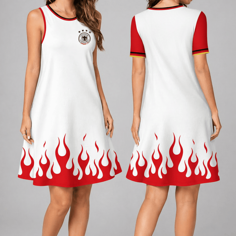 Germany World Cup 2026 Summer Dress Flame Dress