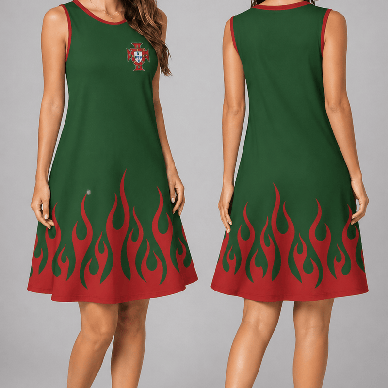 Portugal World Cup 2026 Summer Dress Flame Dress