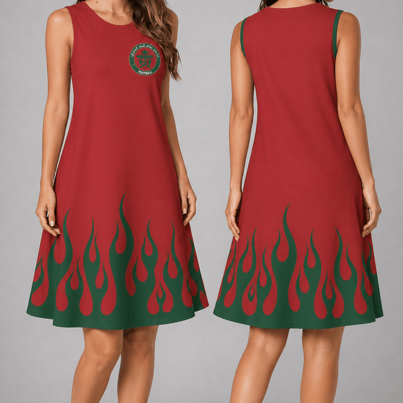 Morocco World Cup 2026 Summer Dress Flame Dress