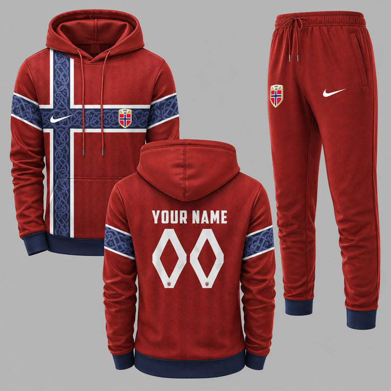 Norway 2026 World Cup Home Hoodie Jogger Set PVT03