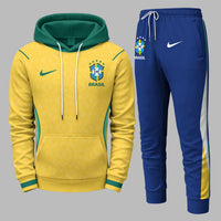 Brazil 2026 World Cup Home Hoodie Jogger Set PVT03