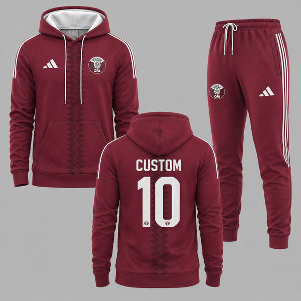 Qatar 2026 World Cup Home Hoodie Jogger Set PVT03