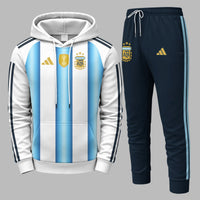 Argentina 2026 World Cup Home Hoodie Jogger Set PVT03