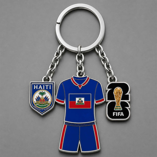 Haiti World Cup 2026 Keychain