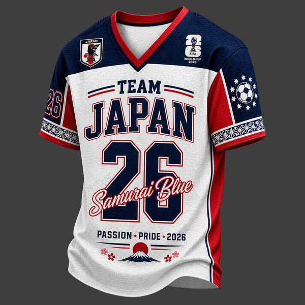 Japan World Cup 2026 V-Neck Jersey