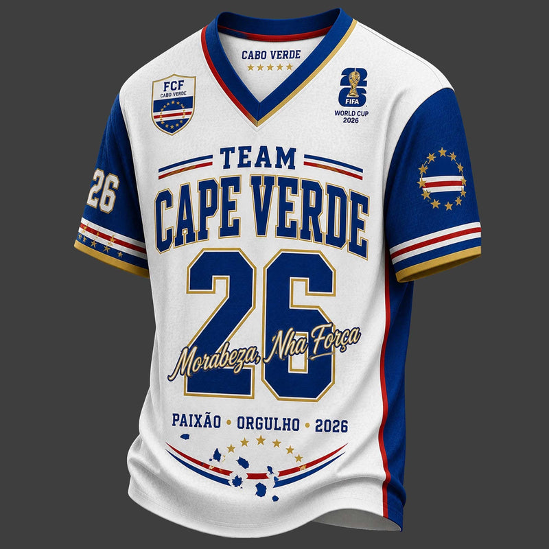 Cape Verde World Cup 2026 V-Neck Jersey