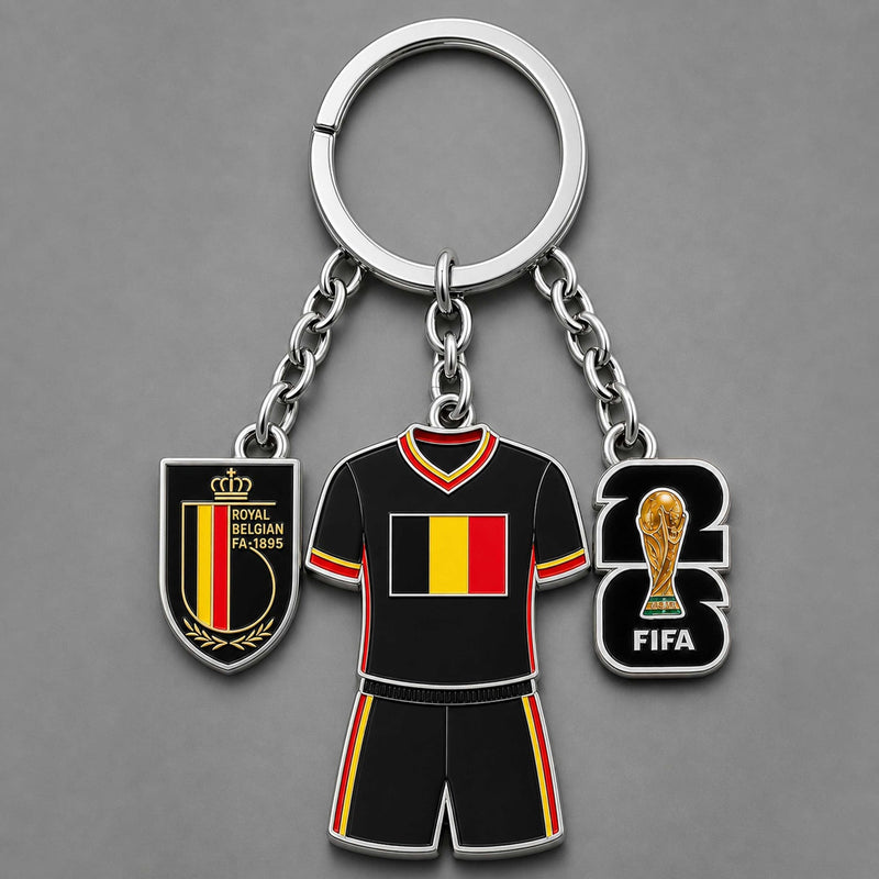 Belgium World Cup 2026 Keychain