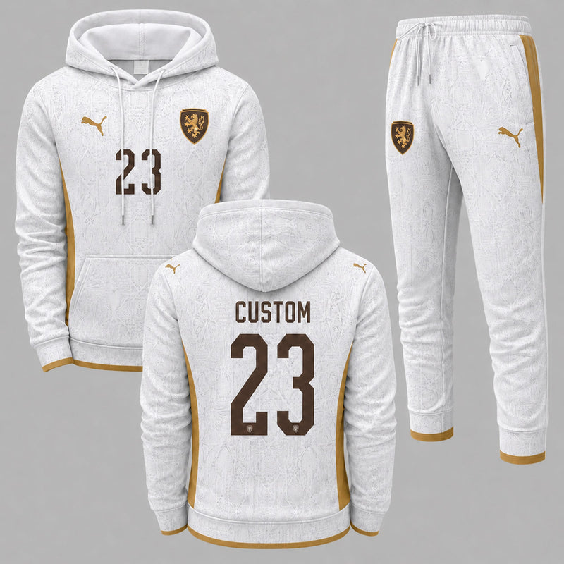 Czech Republic 2026 World Cup Away Hoodie Jogger Set PVT03