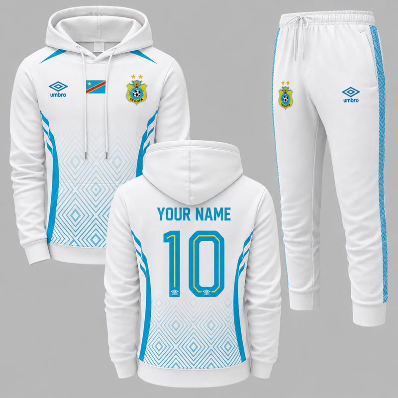DR Congo 2026 World Cup Away Hoodie Jogger Set PVT03
