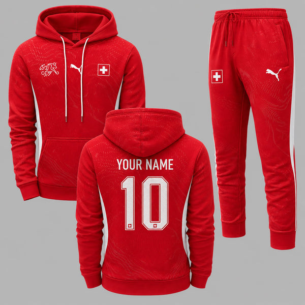 Switzerland 2026 World Cup Home Hoodie Jogger Set PVT03