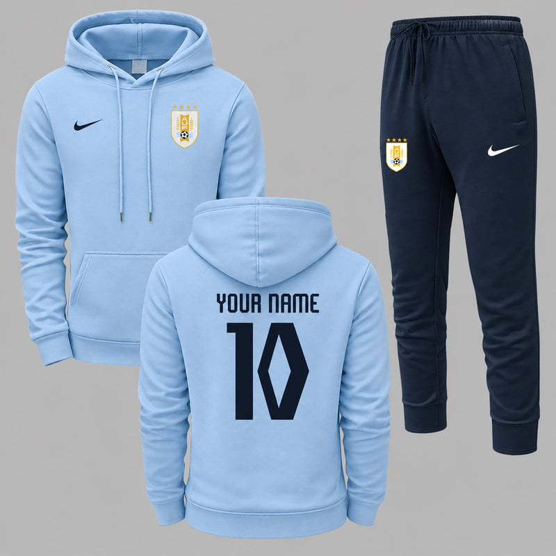 Uruguay 2026 World Cup Home Hoodie Jogger Set PVT03