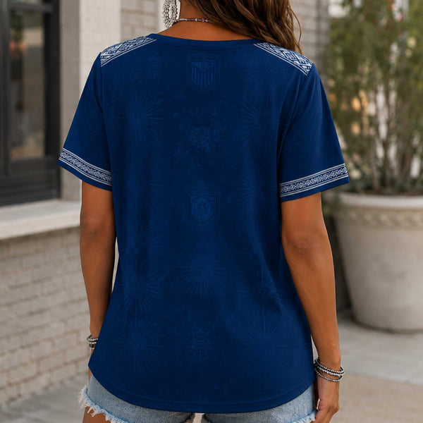 United States World Cup 2026 Heritage Women V-neck Shirt