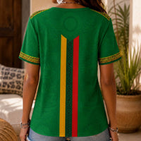 Senegal World Cup 2026 Heritage Women V-neck Shirt