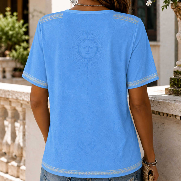 Argentina World Cup 2026 Heritage Women V-neck Shirt