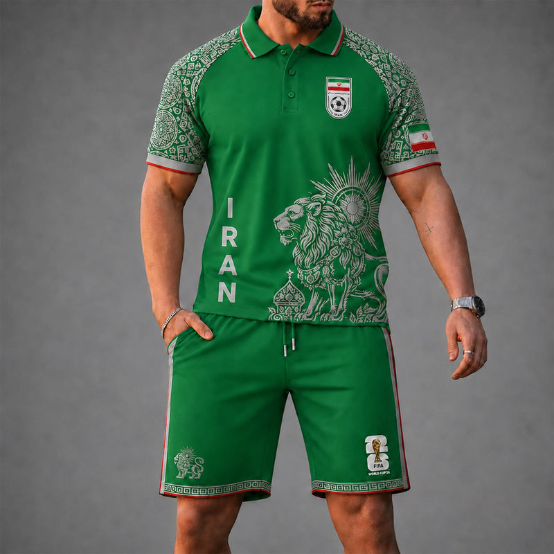 Iran World Cup 2026 Polo Short Set PVT015