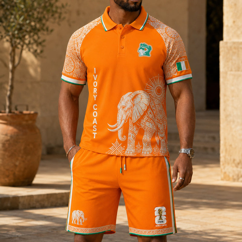 Ivory Coast World Cup 2026 Polo Short Set PVT015