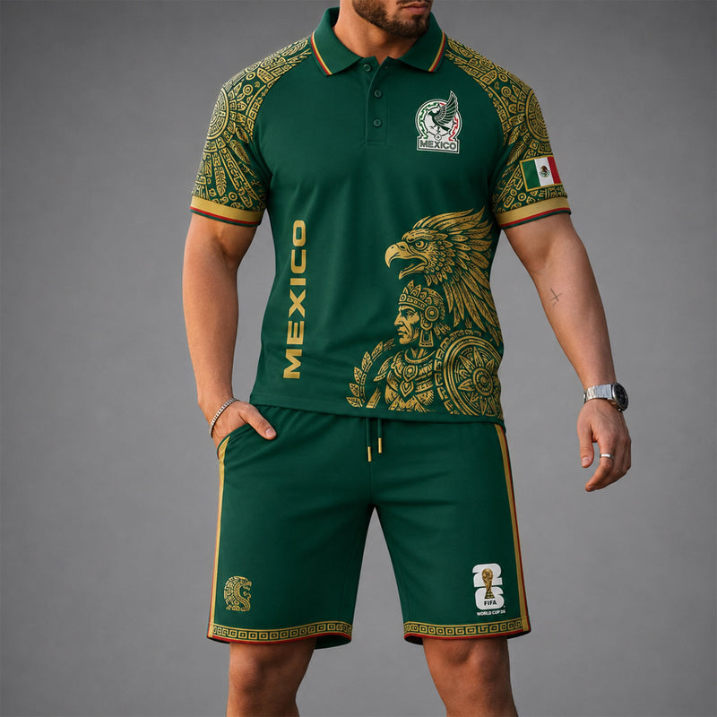 Mexico World Cup 2026 Polo Short Set PVT015