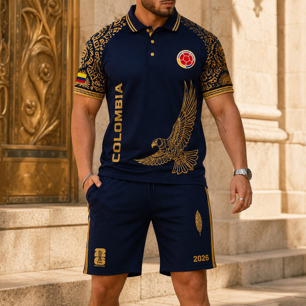 Colombia World Cup 2026 Polo Short Set PVT015