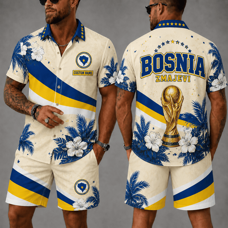 Bosnia and Herzegovina WC 26 Hawaii Shorts Set