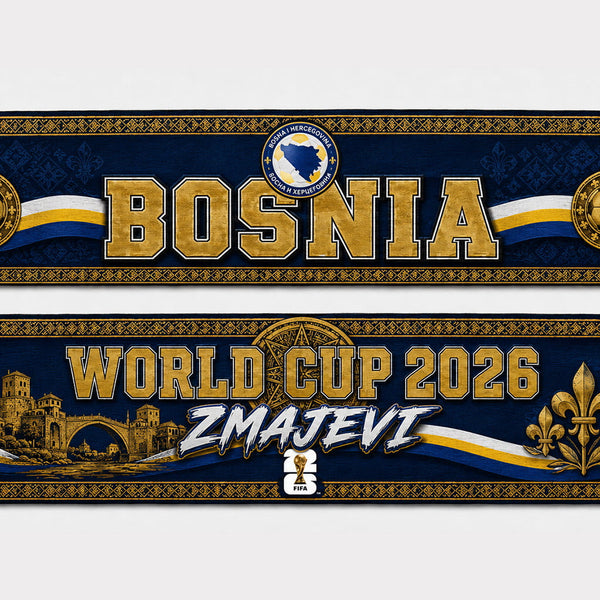 Bosnia and Herzegovina World Cup 2026 Scarf PVT020