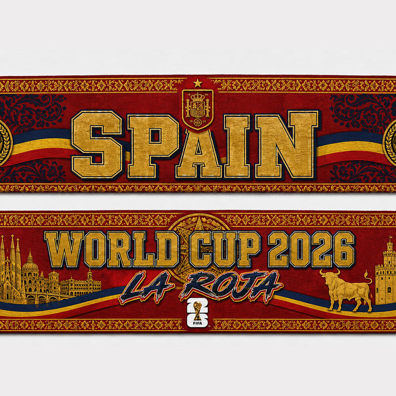 Spain World Cup 2026 Scarf PVT020
