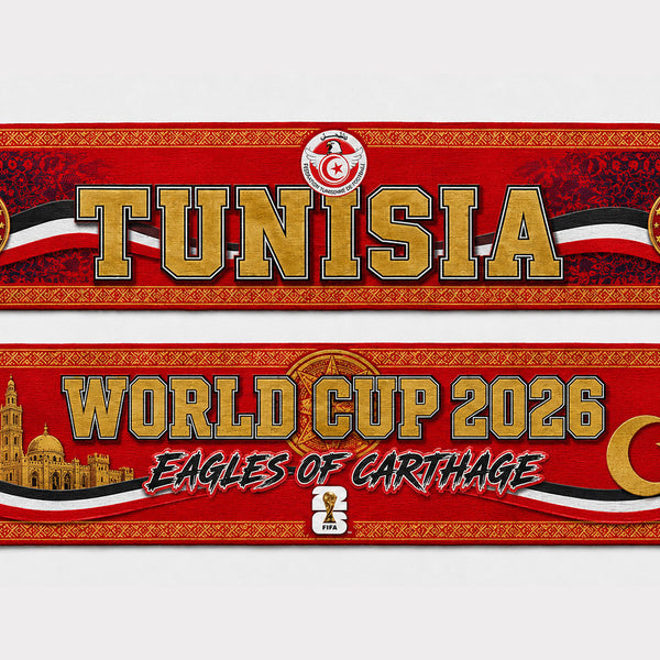 Tunisia World Cup 2026 Scarf PVT020