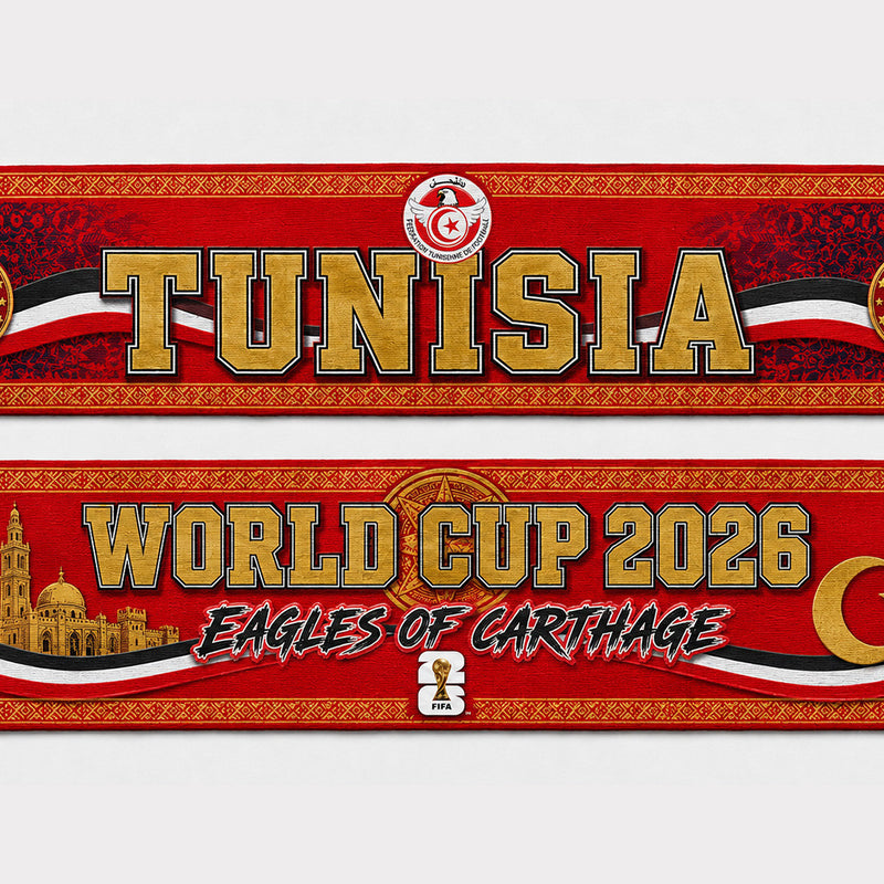 Tunisia World Cup 2026 Scarf PVT020