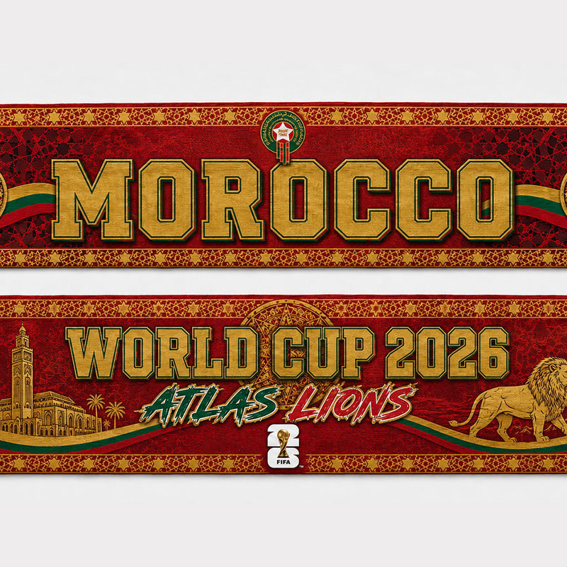 Morocco World Cup 2026 Scarf PVT020