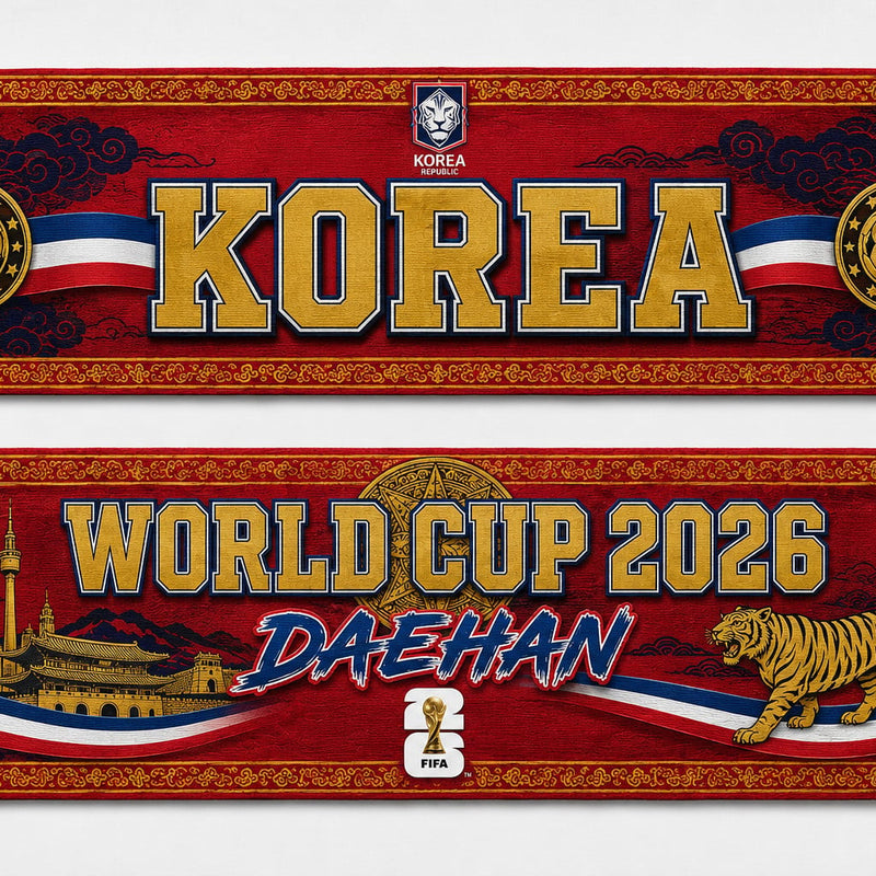 South Korea World Cup 2026 Scarf PVT020