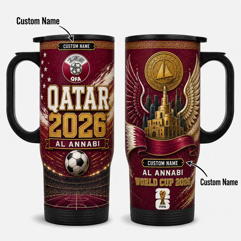 Qatar World Cup 2026 Travel Tumbler PVT021
